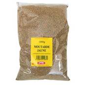 MOUTARDE JAUNE GRAINES 1KG X10