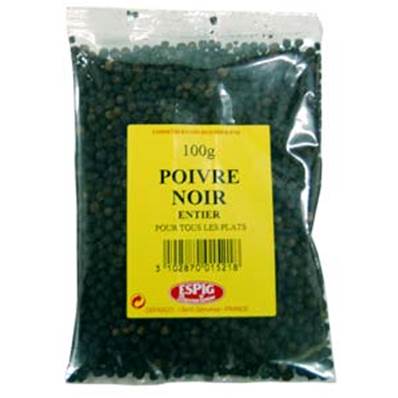 POIVRE NOIR ENTIER 100 G X20