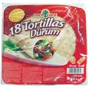 TORTILLAS 30CM SACHET DE 18 X6