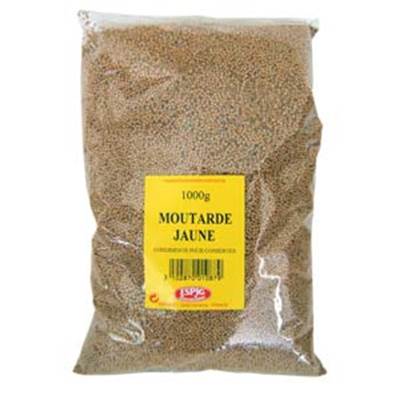 MOUTARDE JAUNE GRAINES 1KG X10