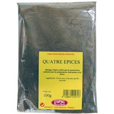 QUATRE EPICES MOULUES 100G X20