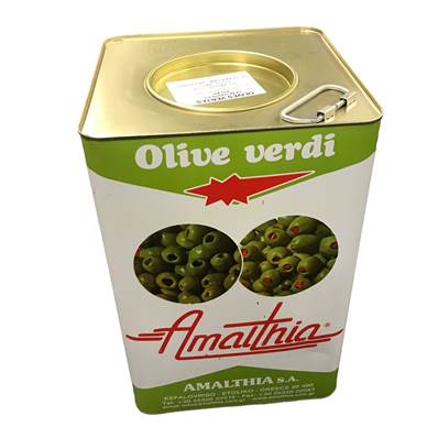 OLIVE FARCIE POIVRON BIDON 10 KG NET