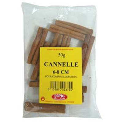 CANNELLE TUYAUX 6 CM 50G X15