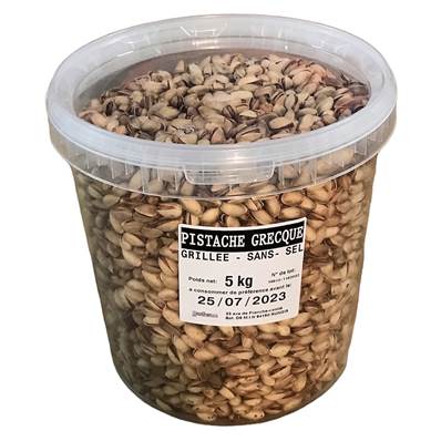 PISTACHE DE GRECE GRILLEE - SANS SEL 5KG