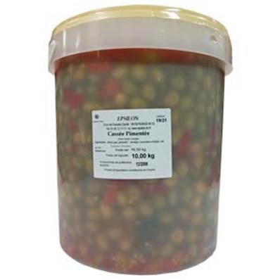 OLIVES VERTES PIMENTEES 16/18 10KG