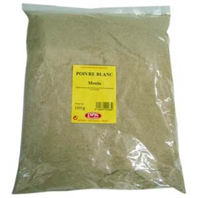 POIVRE BLANC MOULU 500GR X20